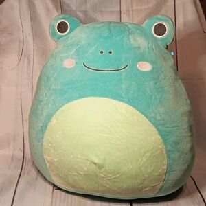 Ludwig the Teal Blue Frog  Squishmallow 16”